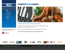 Tablet Screenshot of completebutchersupplies.com.au